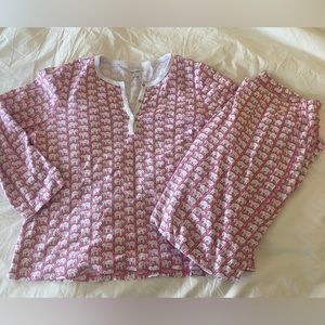 Roller Rabbit Pink Hathi Pajamas